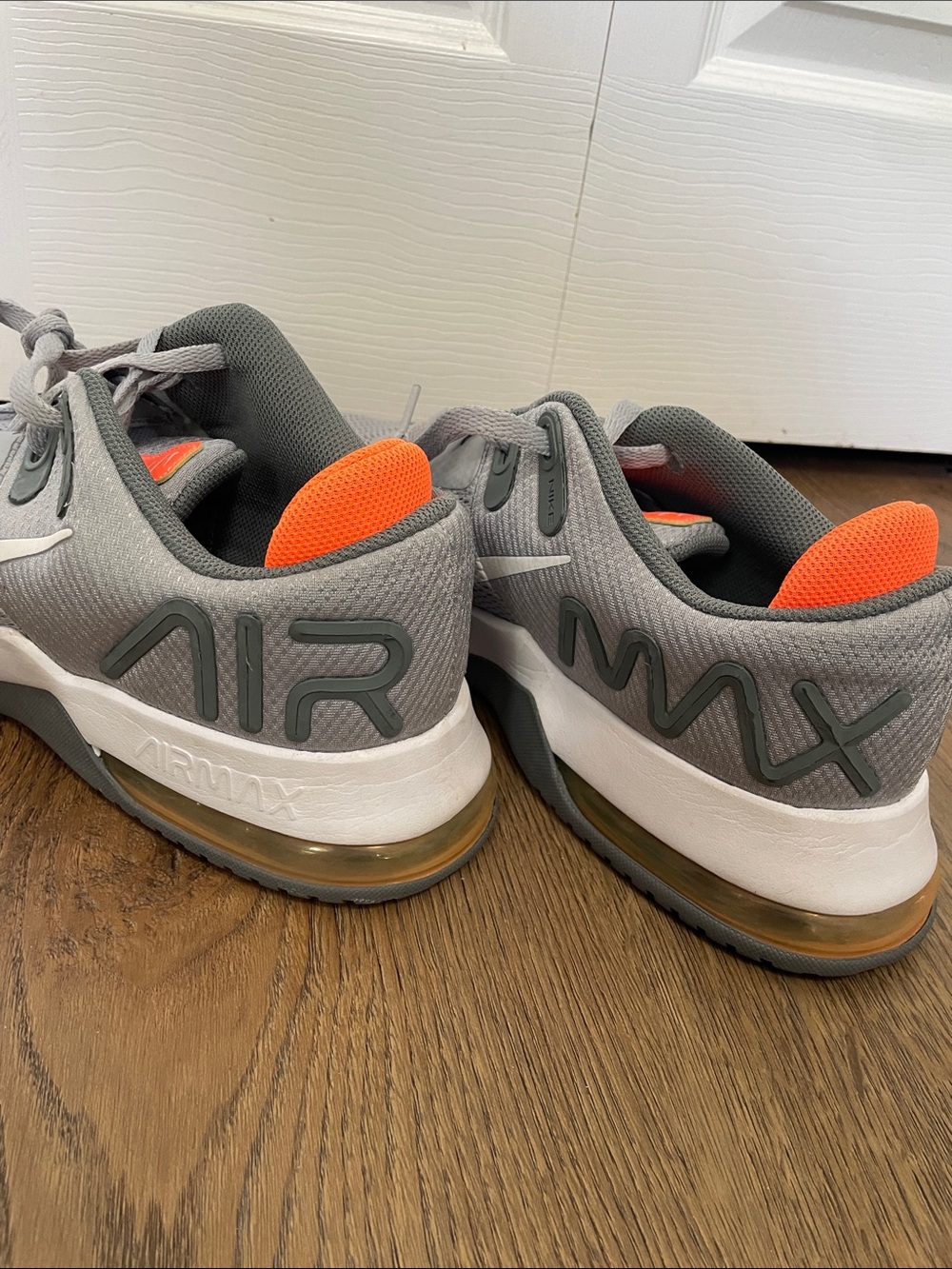 EUC Nike Air Max Alpha Trainers CW3396-007 size US men’s 13 gray/orange/white - Picture 6 of 10